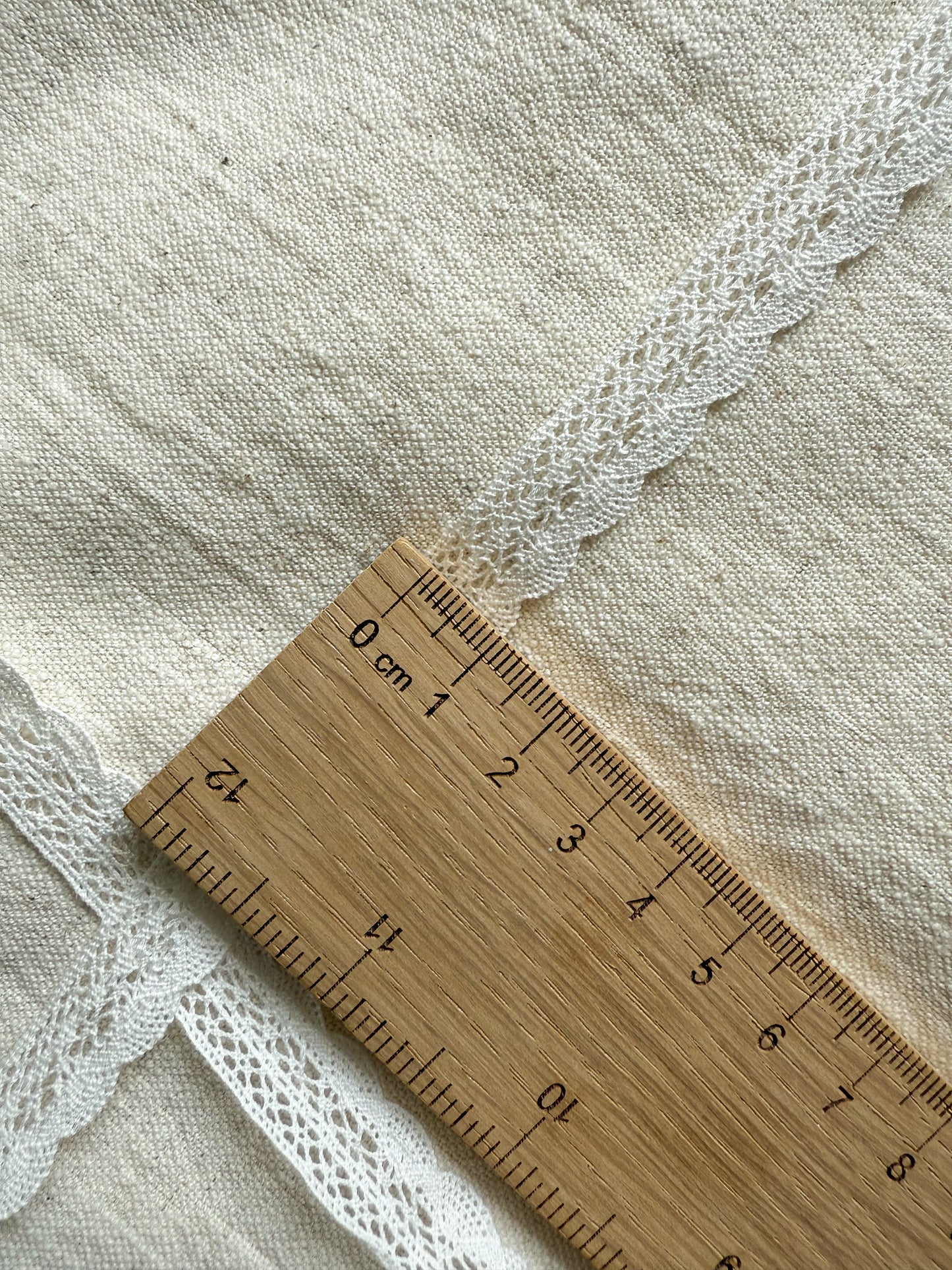 White Cotton Lace Trim - 10mm