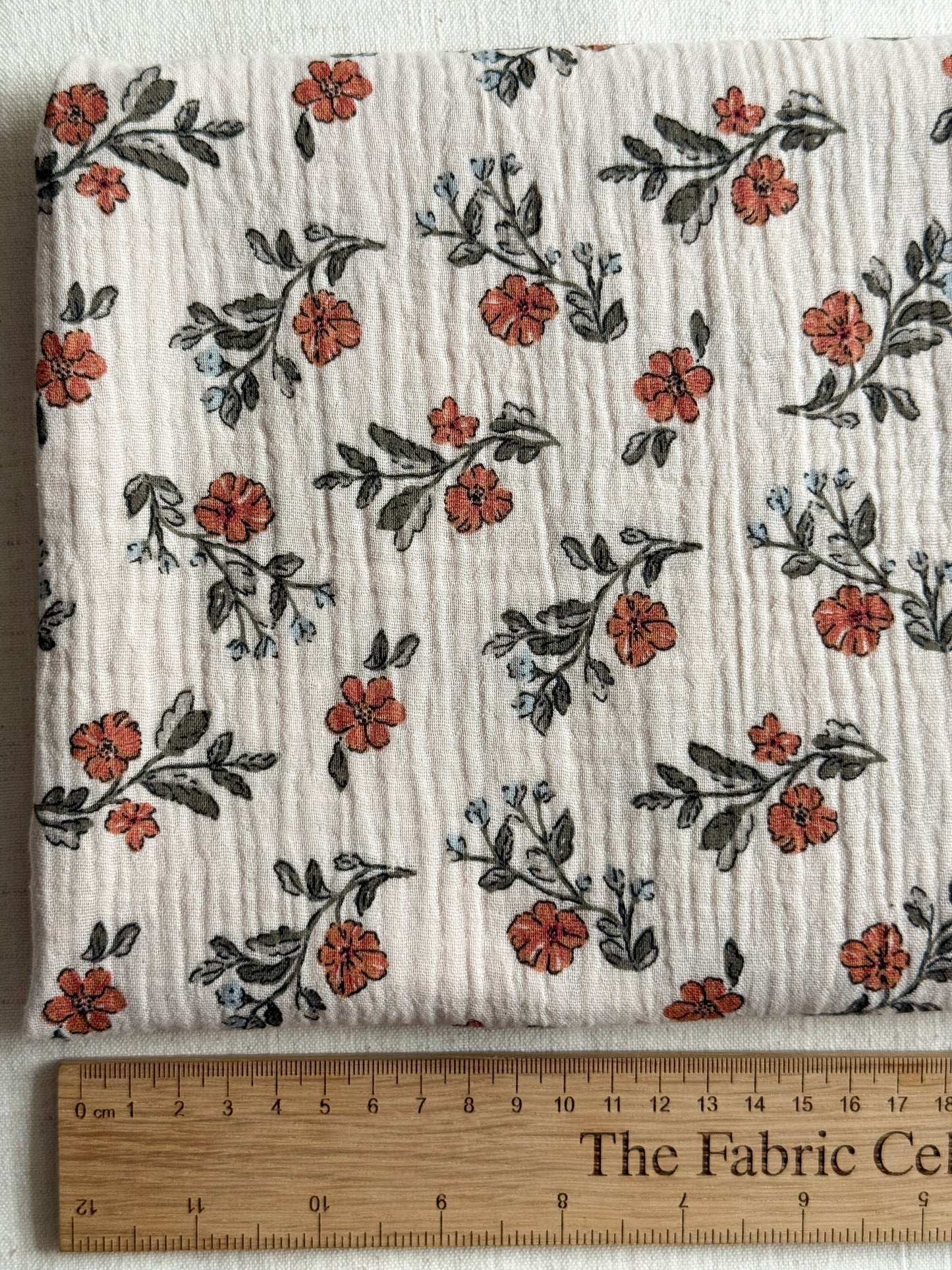 Double Gauze Fabric - Vintage Flowers