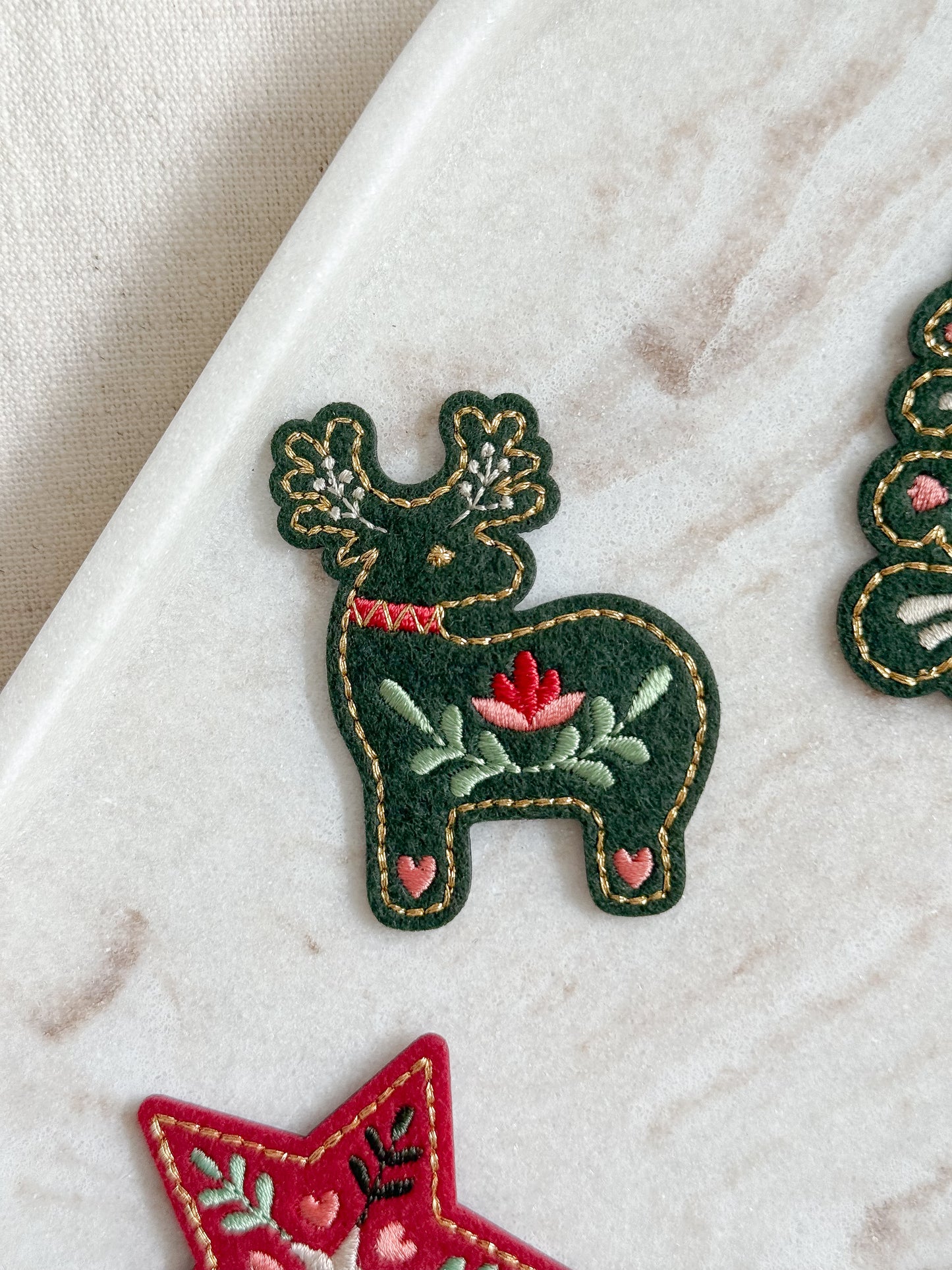 Nordic Festive Iron On Patch