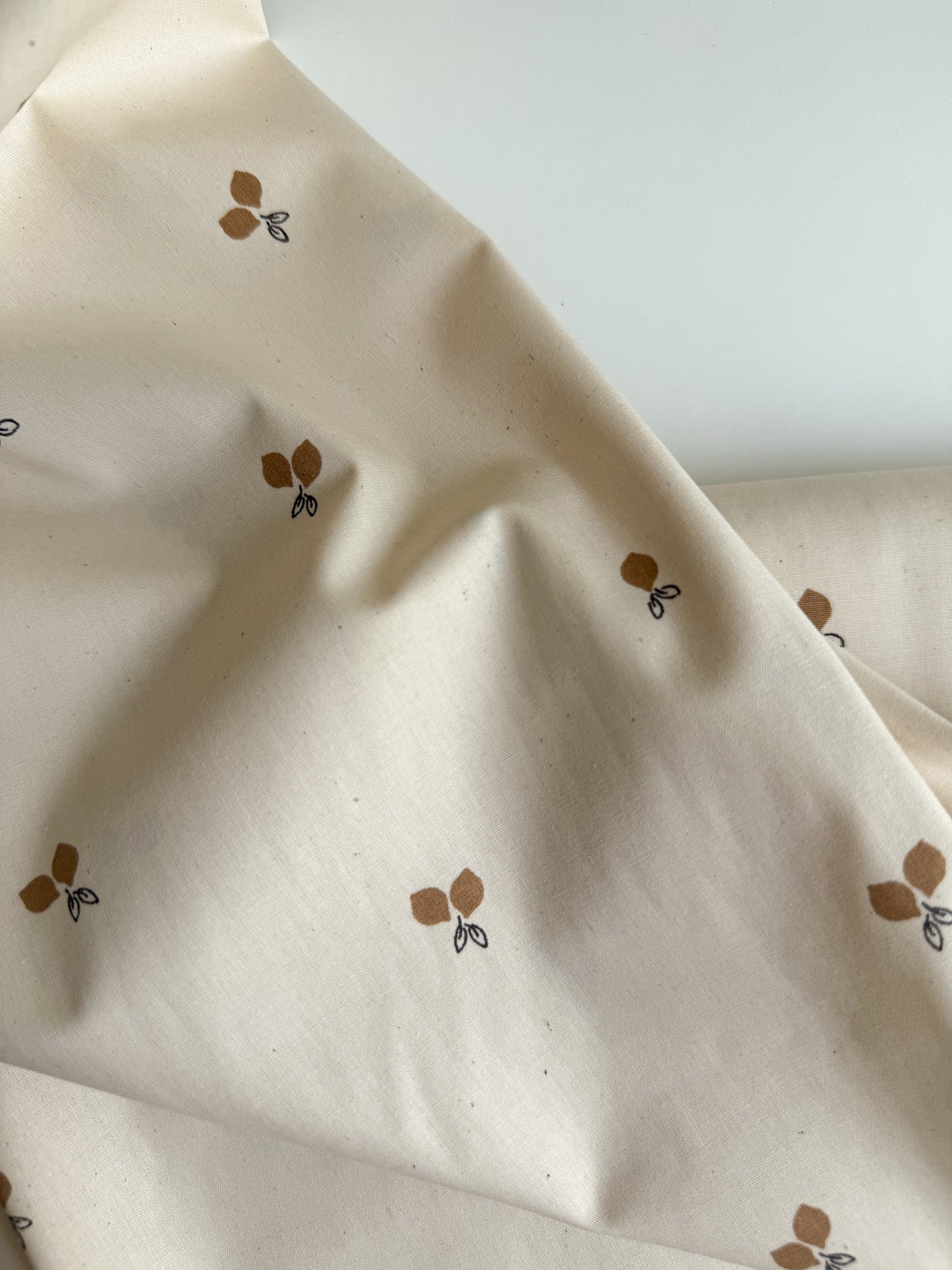 Organic Cotton Poplin Fabric - Lemons