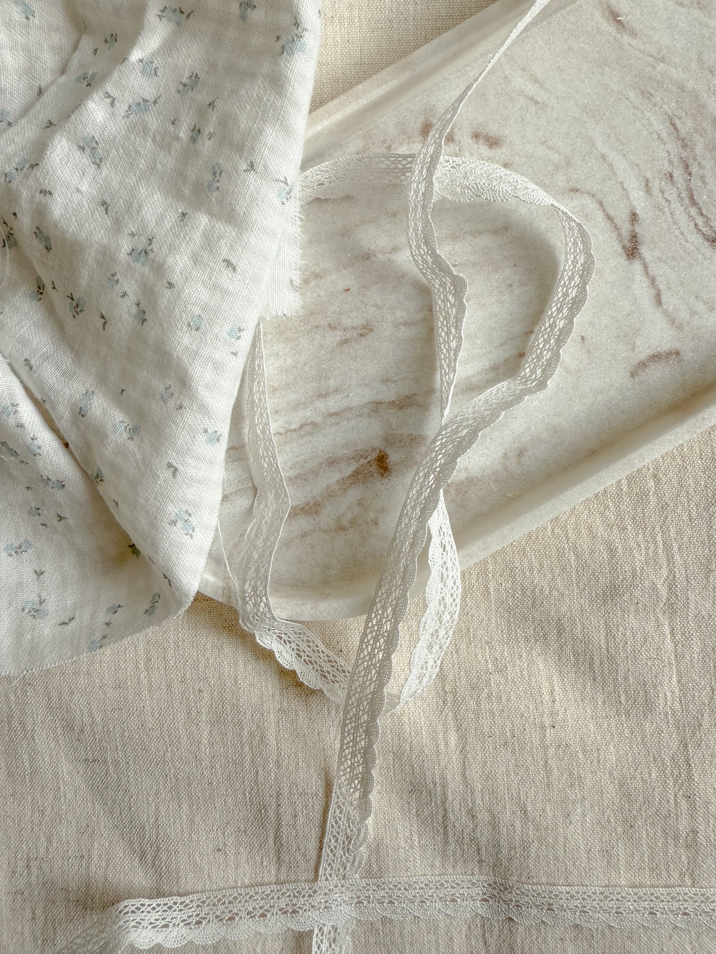 White Cotton Lace Trim - 10mm