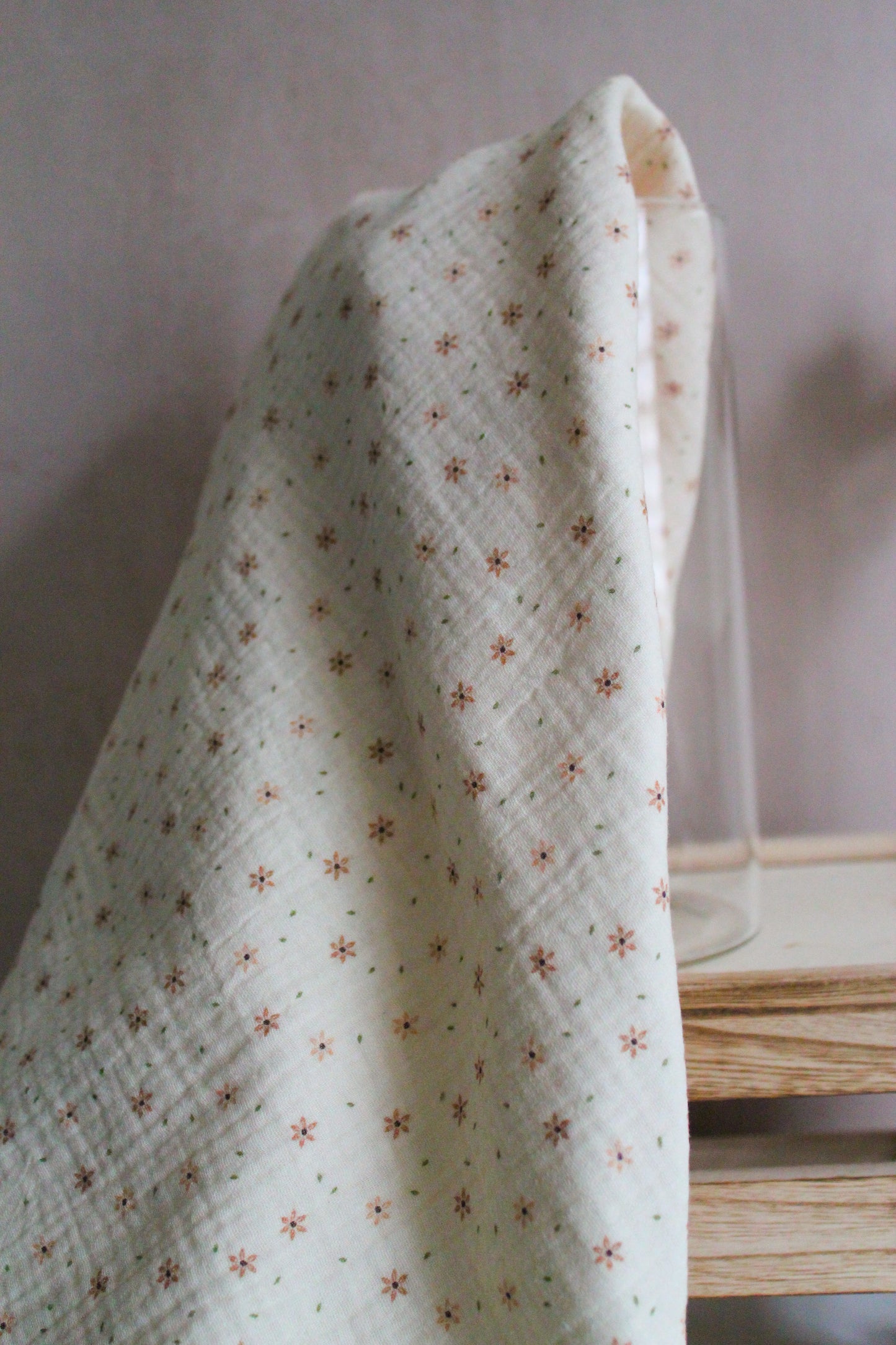 Double Gauze - Star Flower - 1.2m Remnant
