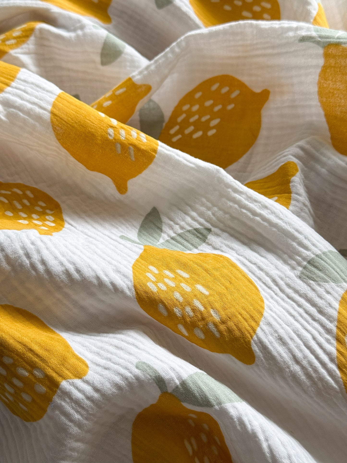 Double Gauze Fabric - Lemons