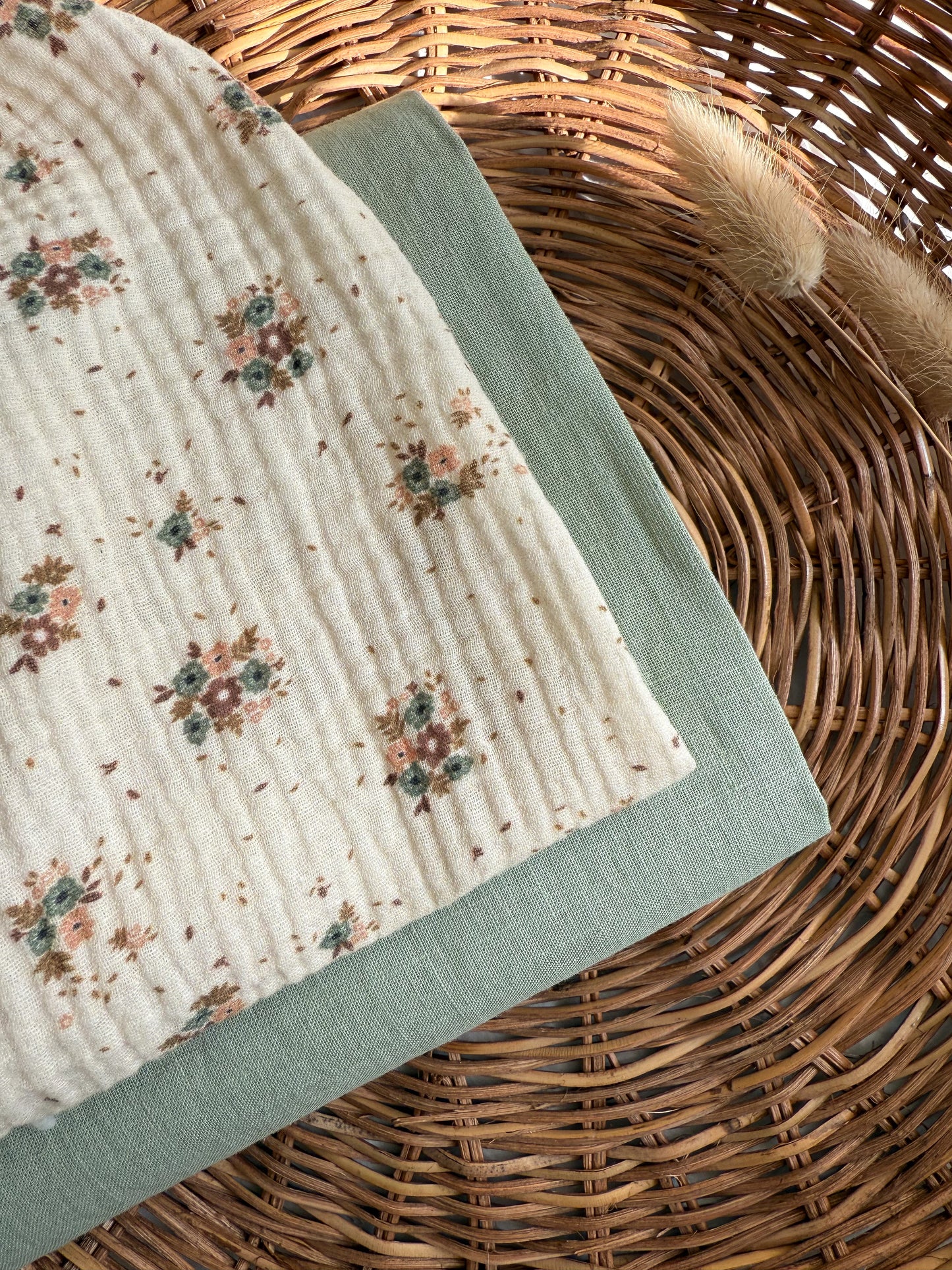 Fine Stonewashed Linen Fabric - Dusty Green