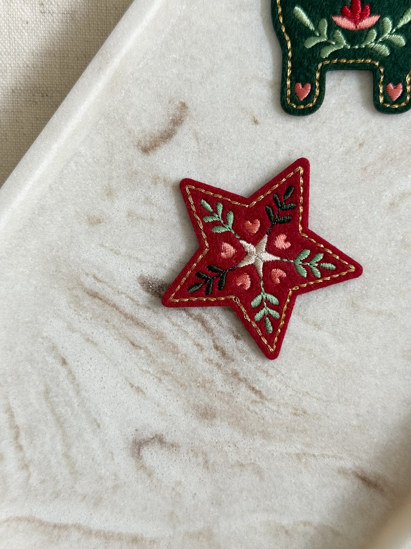 Nordic Festive Iron On Patch