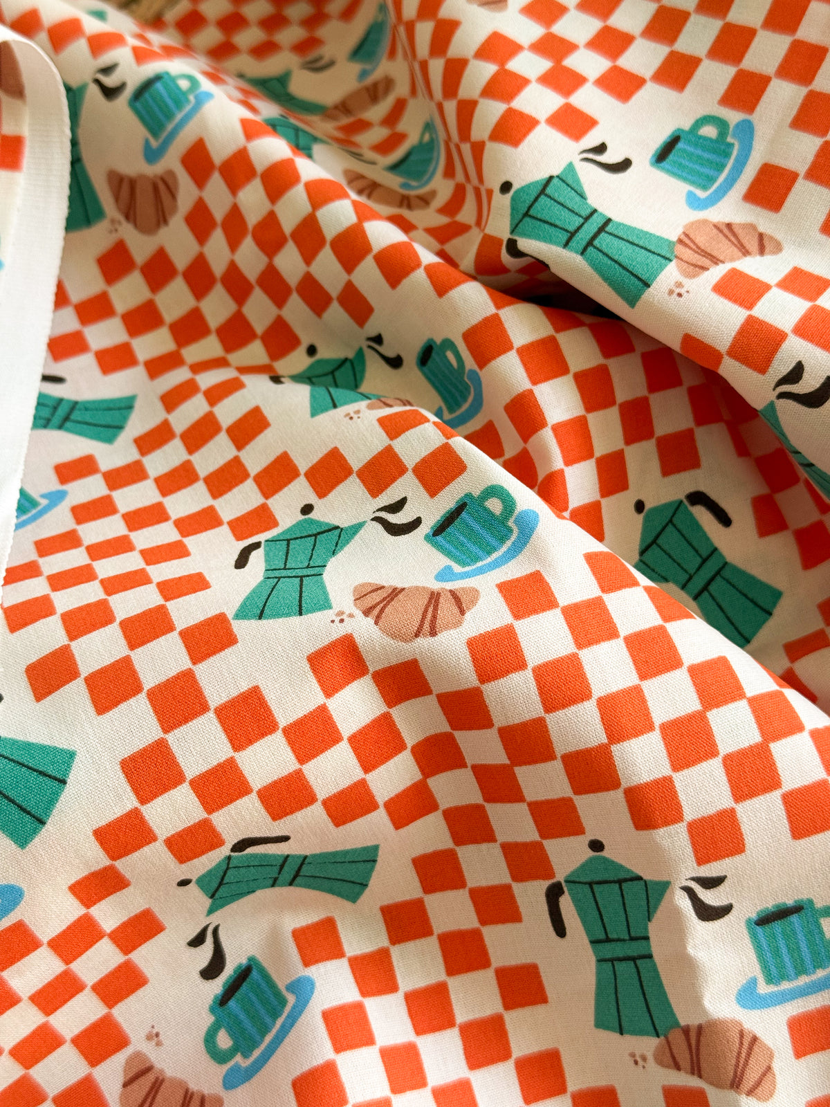 Cotton Poplin Fabric - Un Café