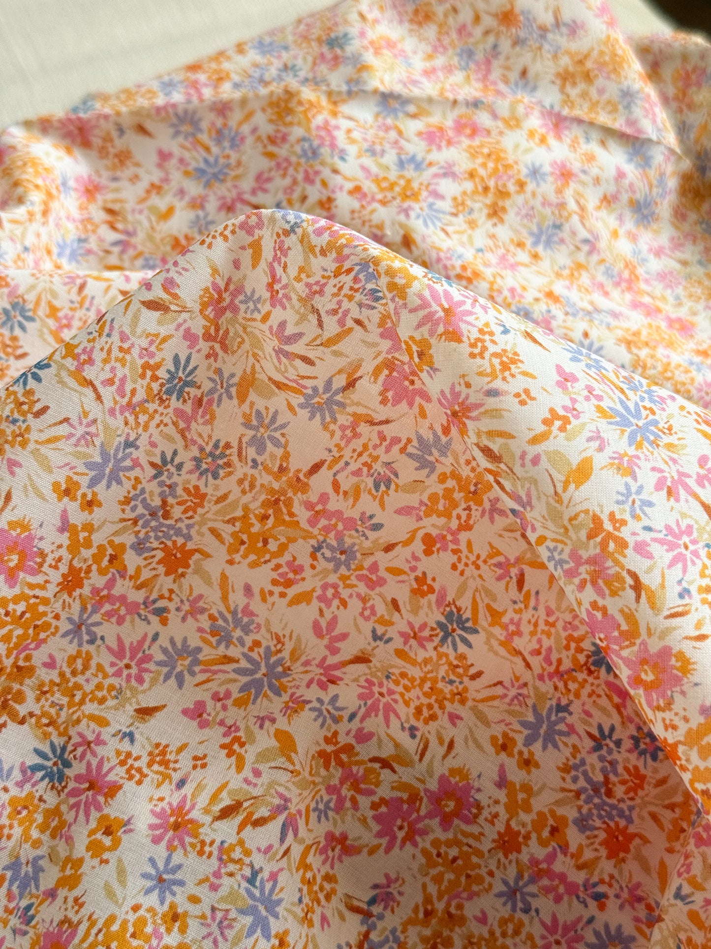 Cotton Voile Fabric - Summer Floral