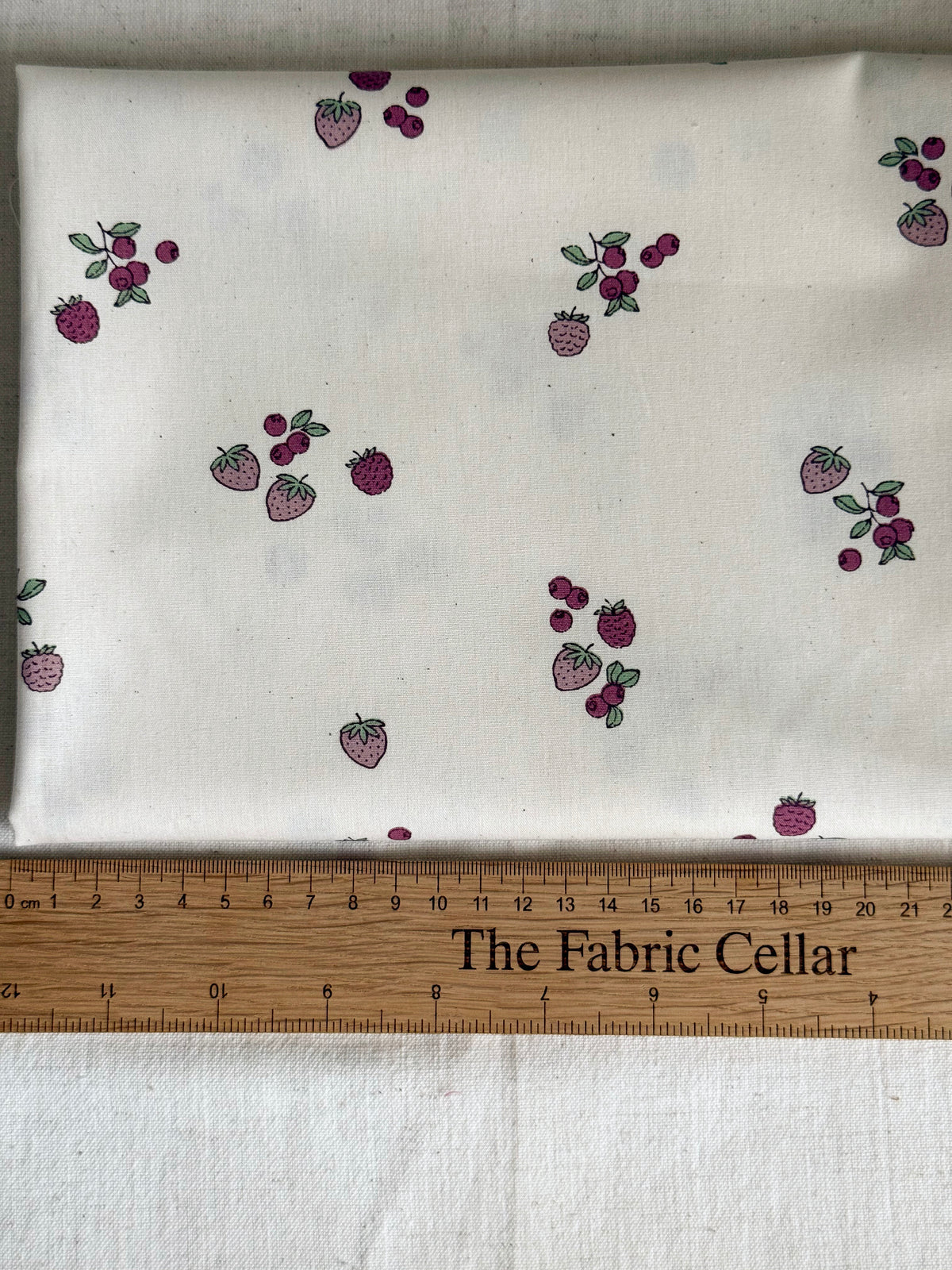 Organic Cotton Poplin Fabric - Mixed Berries