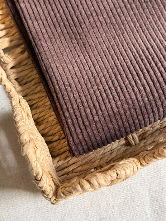 Cotton Corduroy Fabric - Chocolate