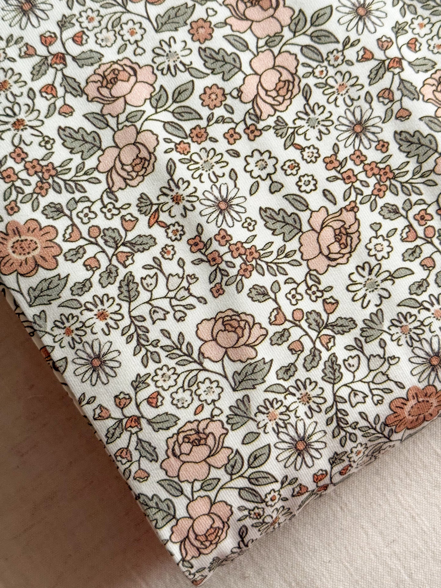 Cotton Jersey Fabric - Spring Daisies