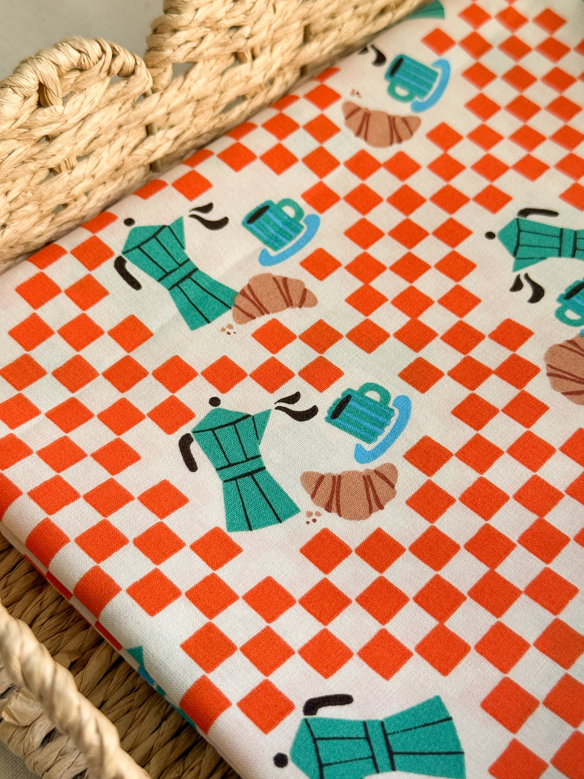 Cotton Poplin Fabric  - Un Café