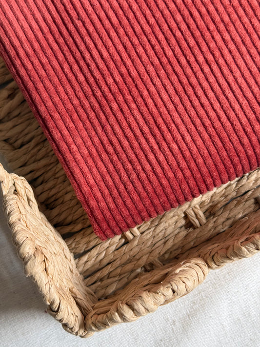 Cotton Corduroy Fabric - Rust