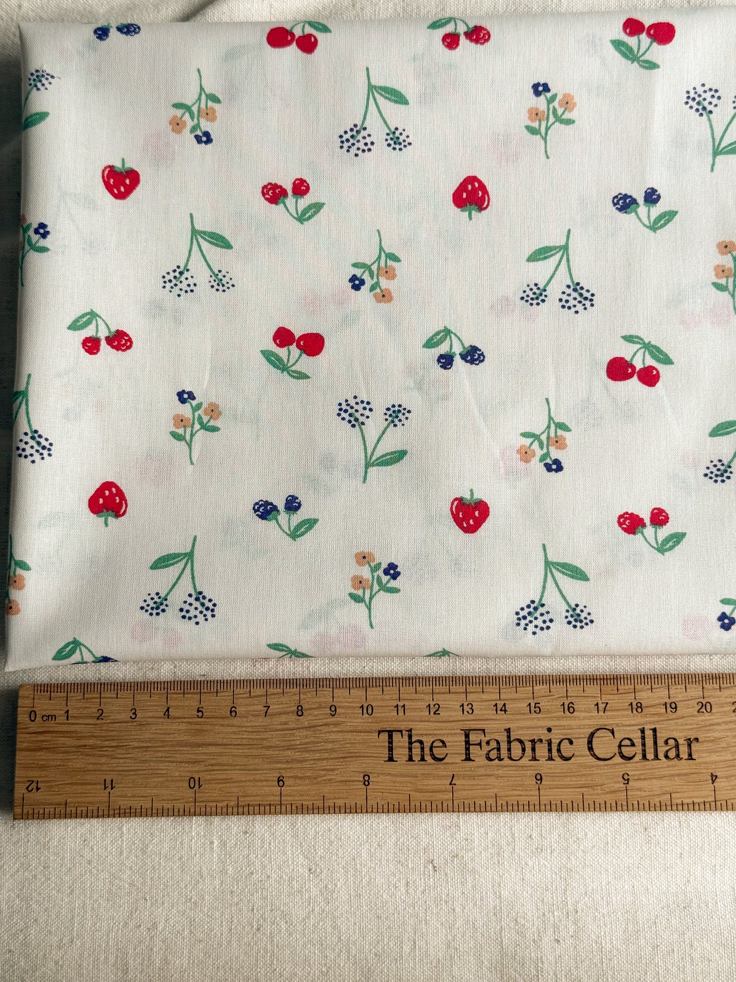 Cotton Poplin Fabric  - Summer Berries
