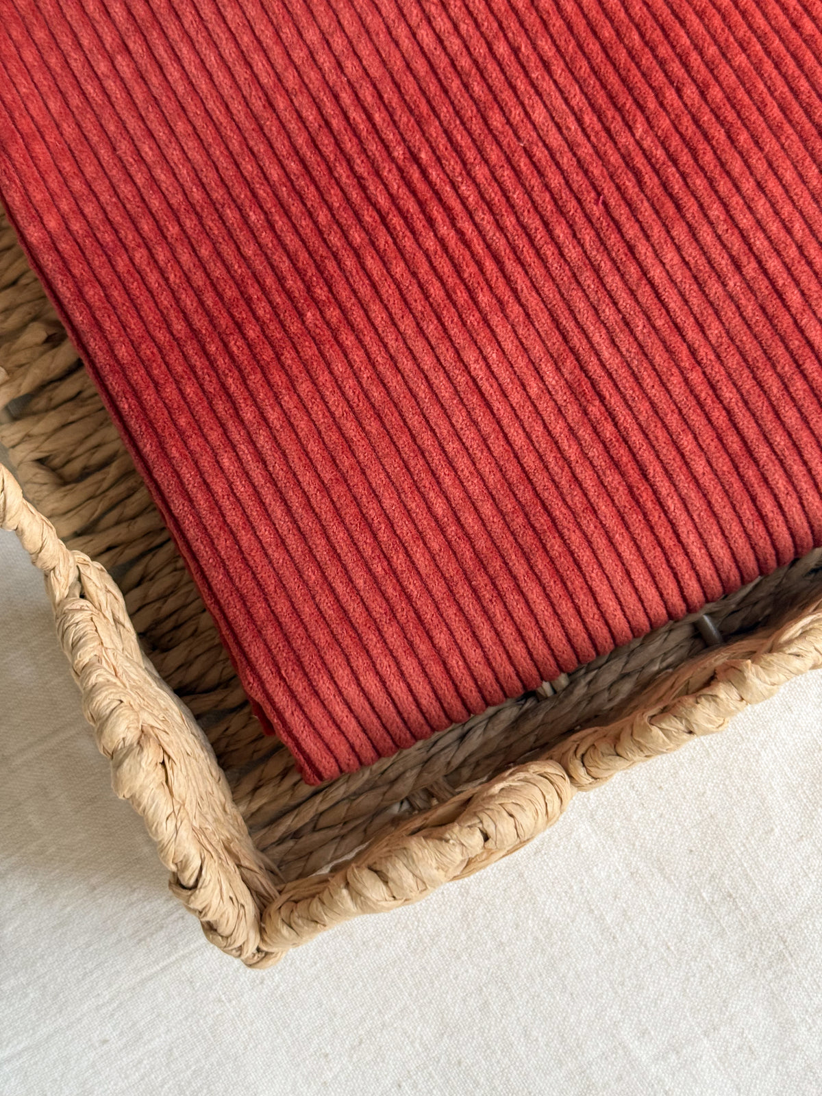 Cotton Corduroy Fabric - Rust