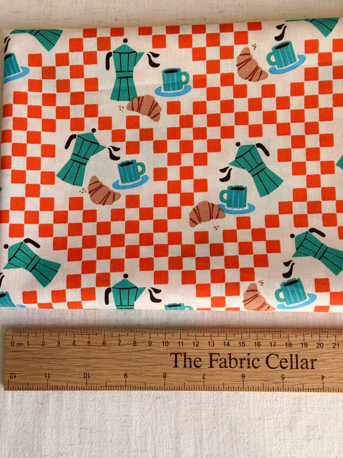 Cotton Poplin Fabric  - Un Café