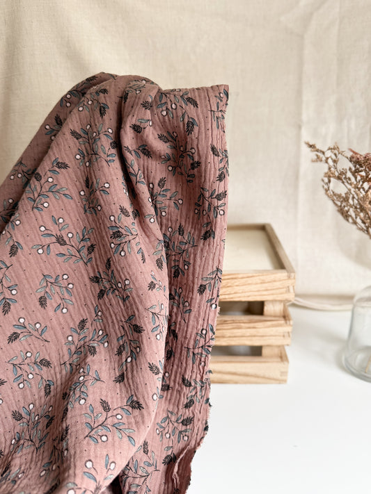 Double Gauze Fabric - Autumn Branches