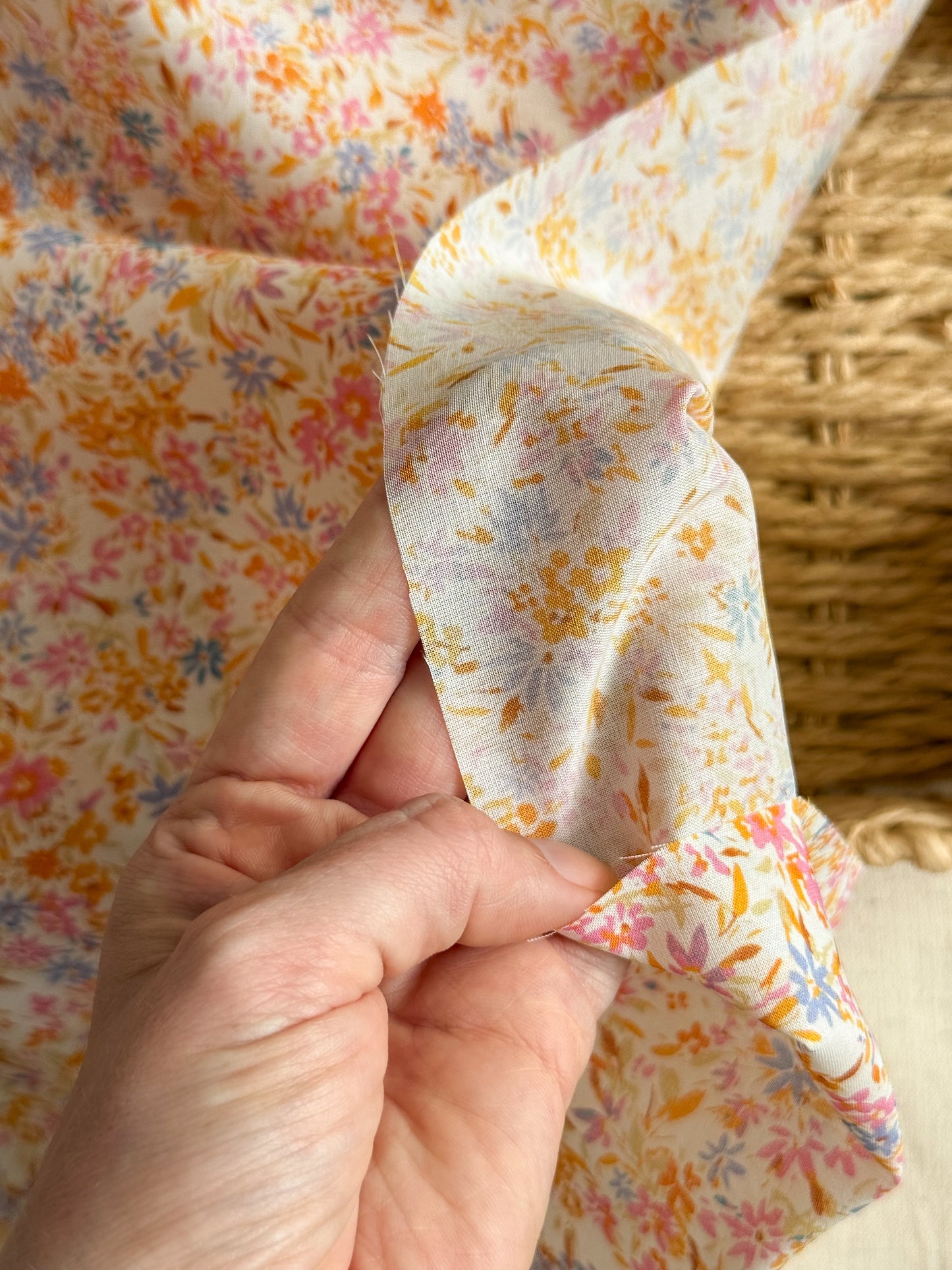 Cotton Voile Fabric - Summer Floral