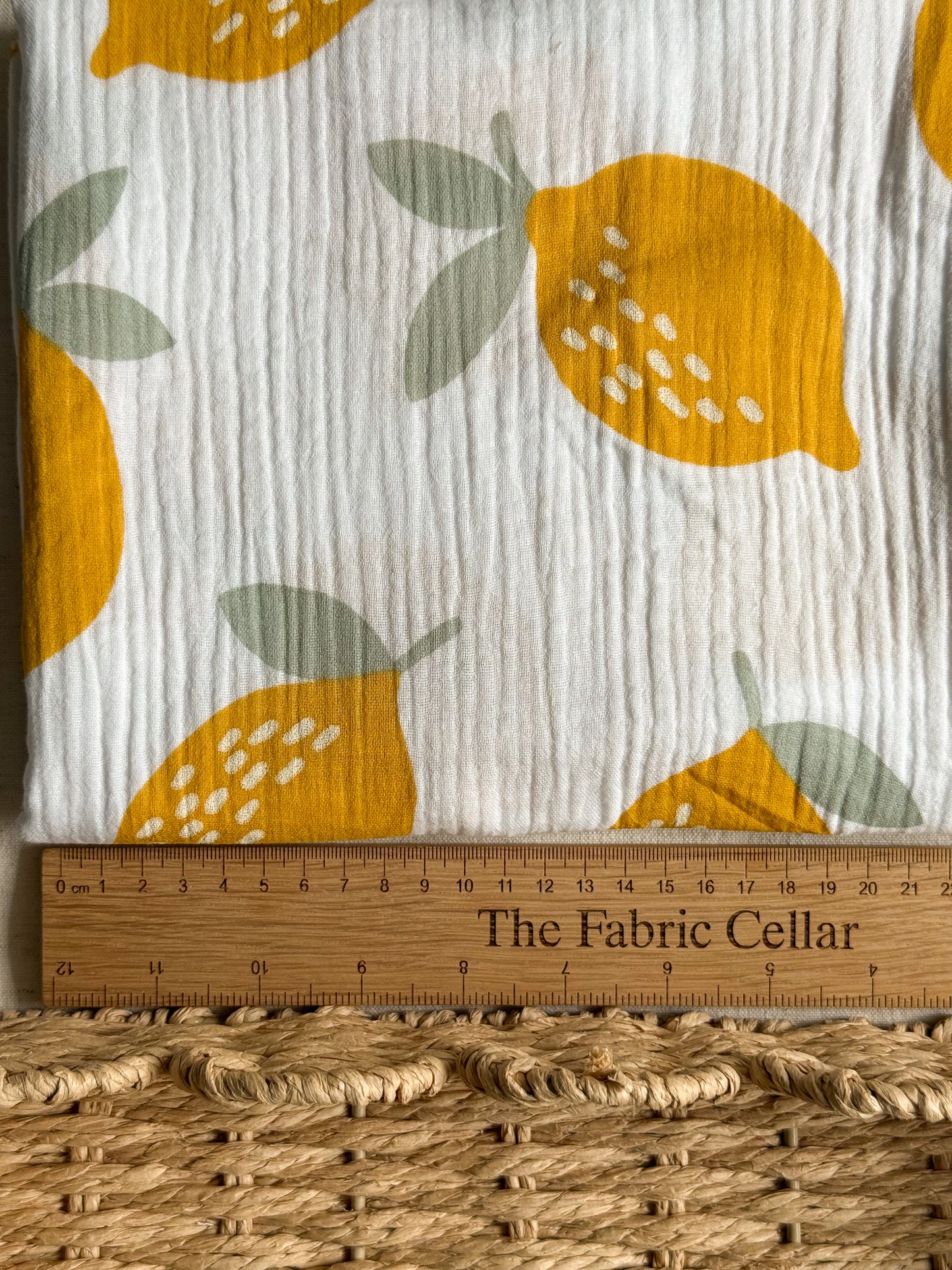 Double Gauze Fabric - Lemons