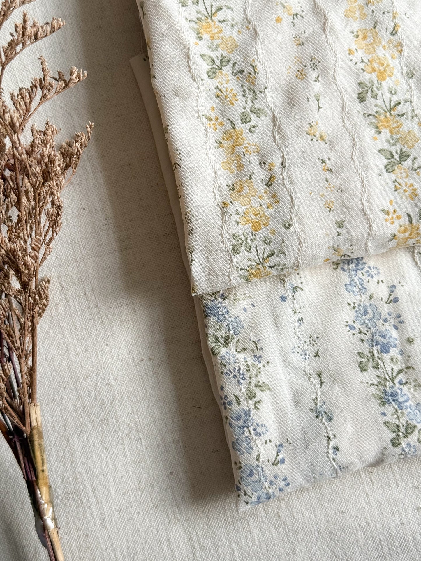 Embroidered Jacquard Cotton Fabric - Golden Vintage