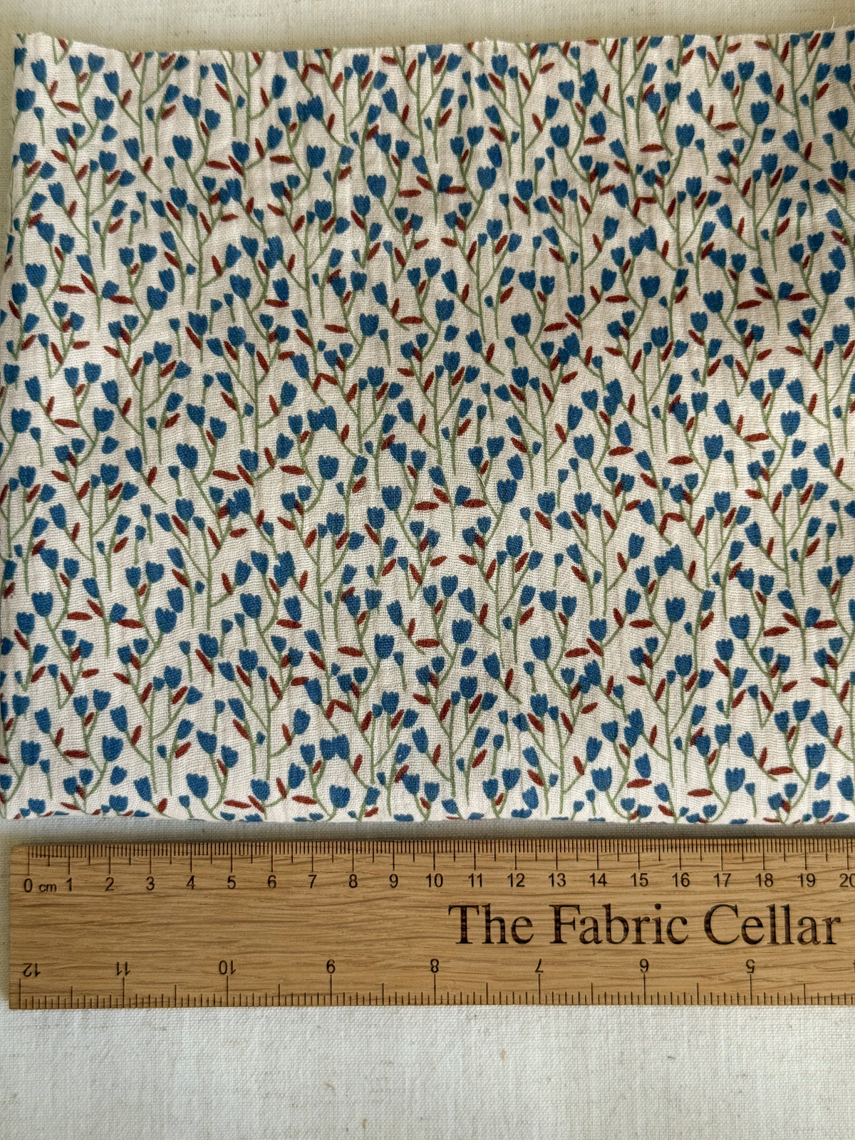 Double Gauze Fabric - Blue Meadow