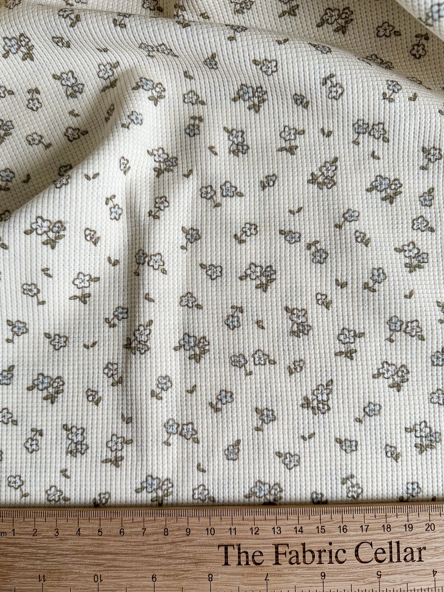 Waffle Jersey - Little Flowers
