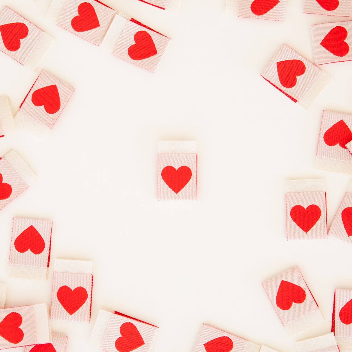 Red Heart Woven Sewing Labels - Pack of 8