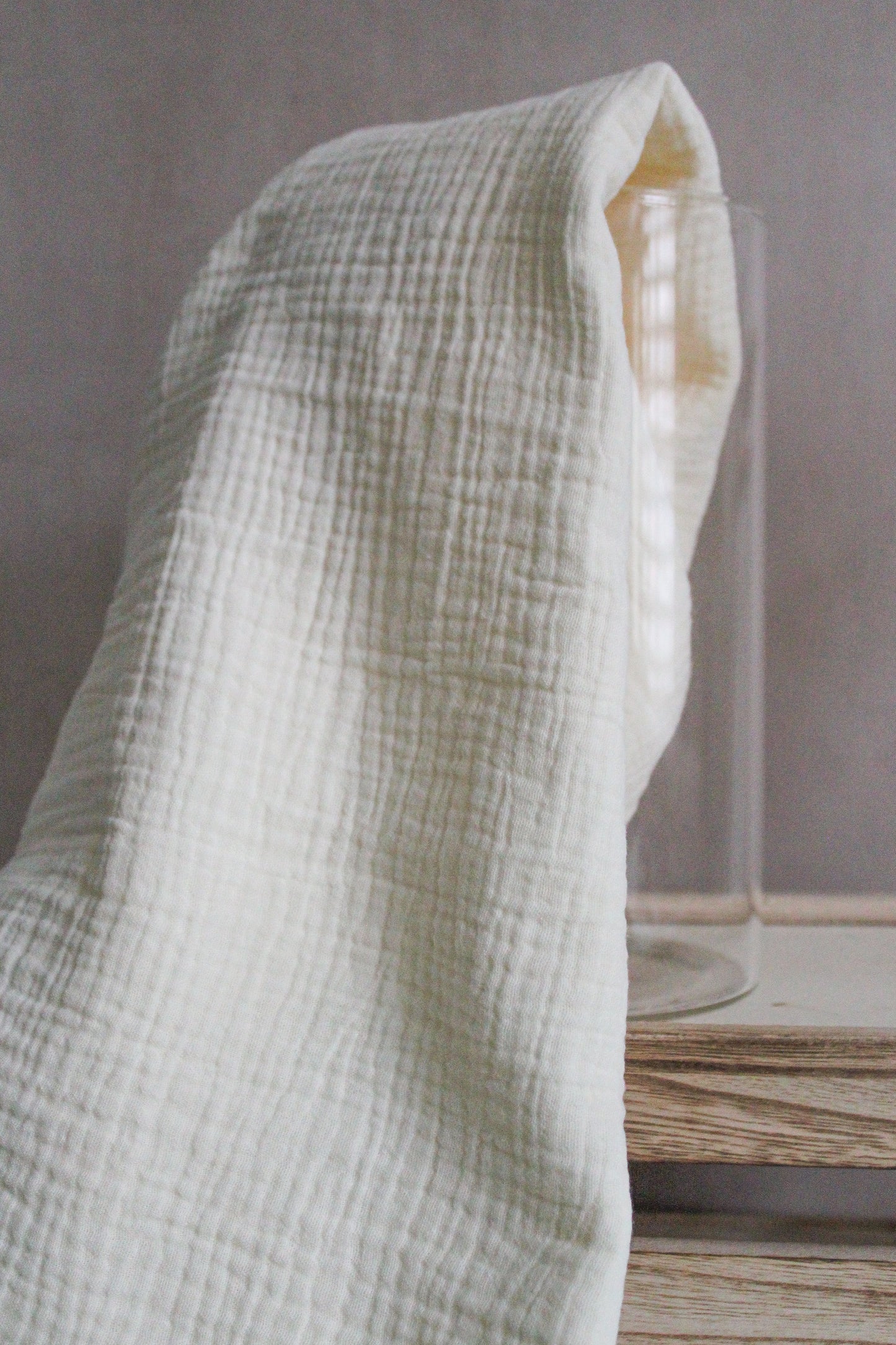 Organic Double Gauze Fabric - Ecru