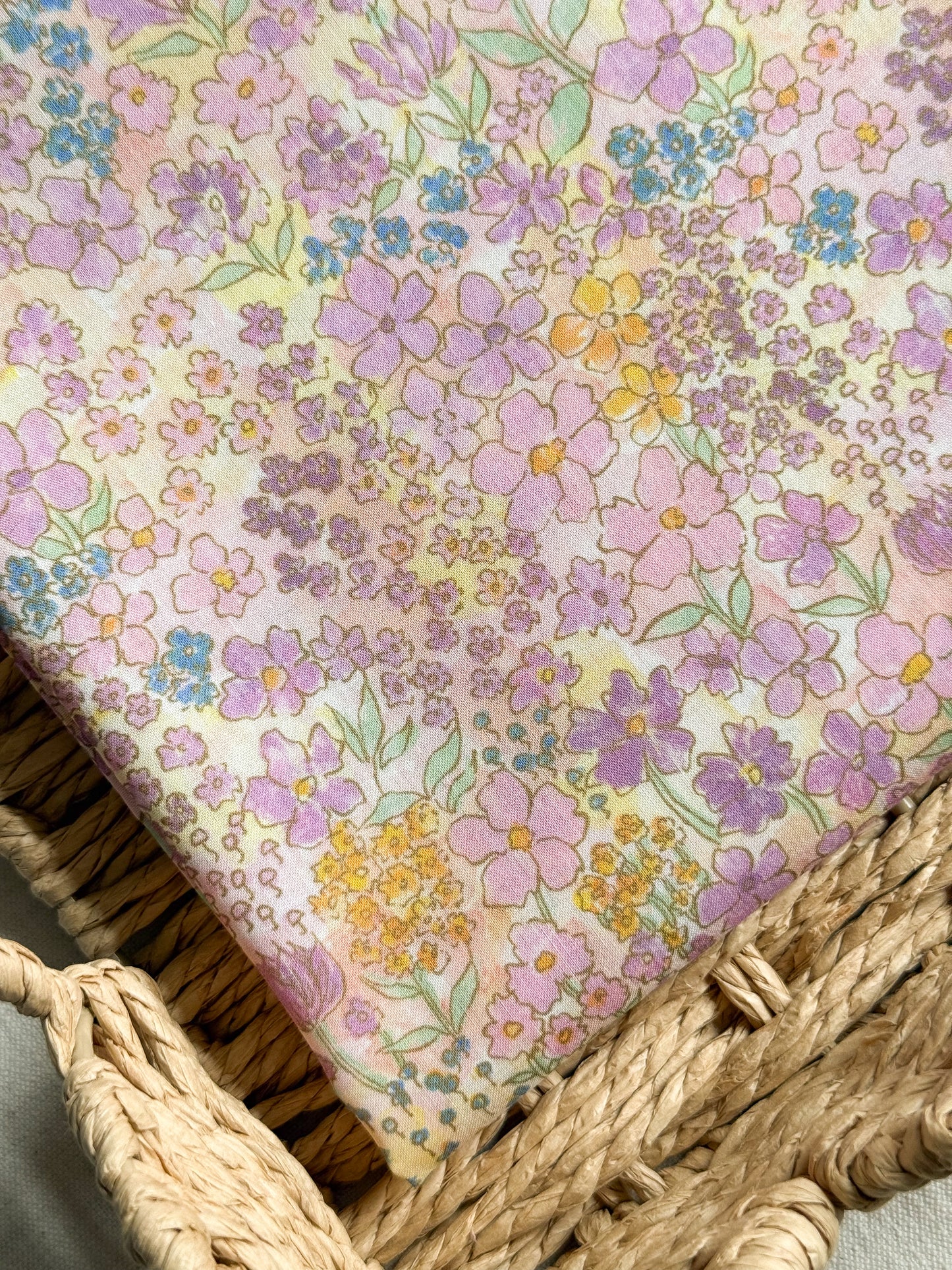 Cotton Voile Fabric - Flower Meadow