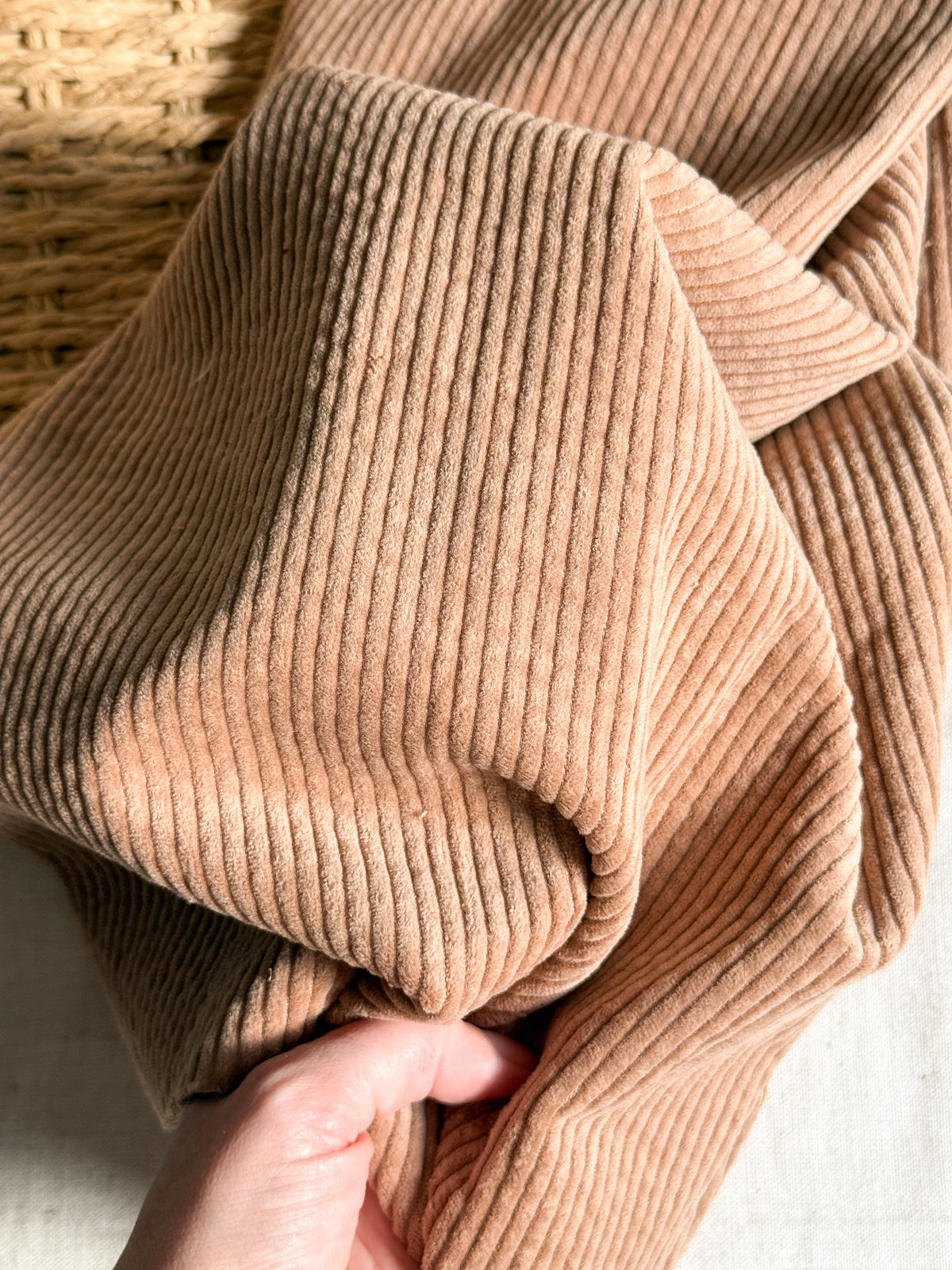 Cotton Corduroy Fabric - Praline