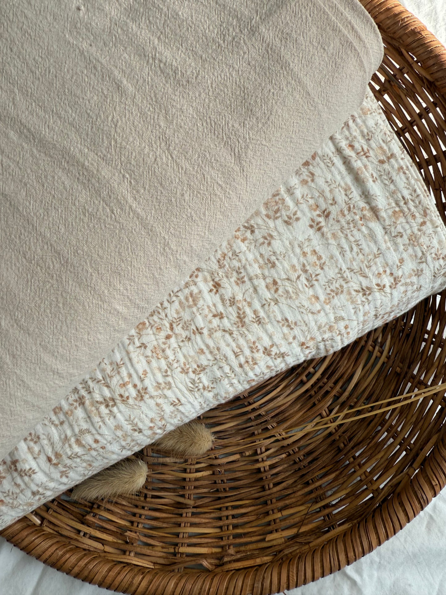 Double Gauze Fabric - Dainty Flowers