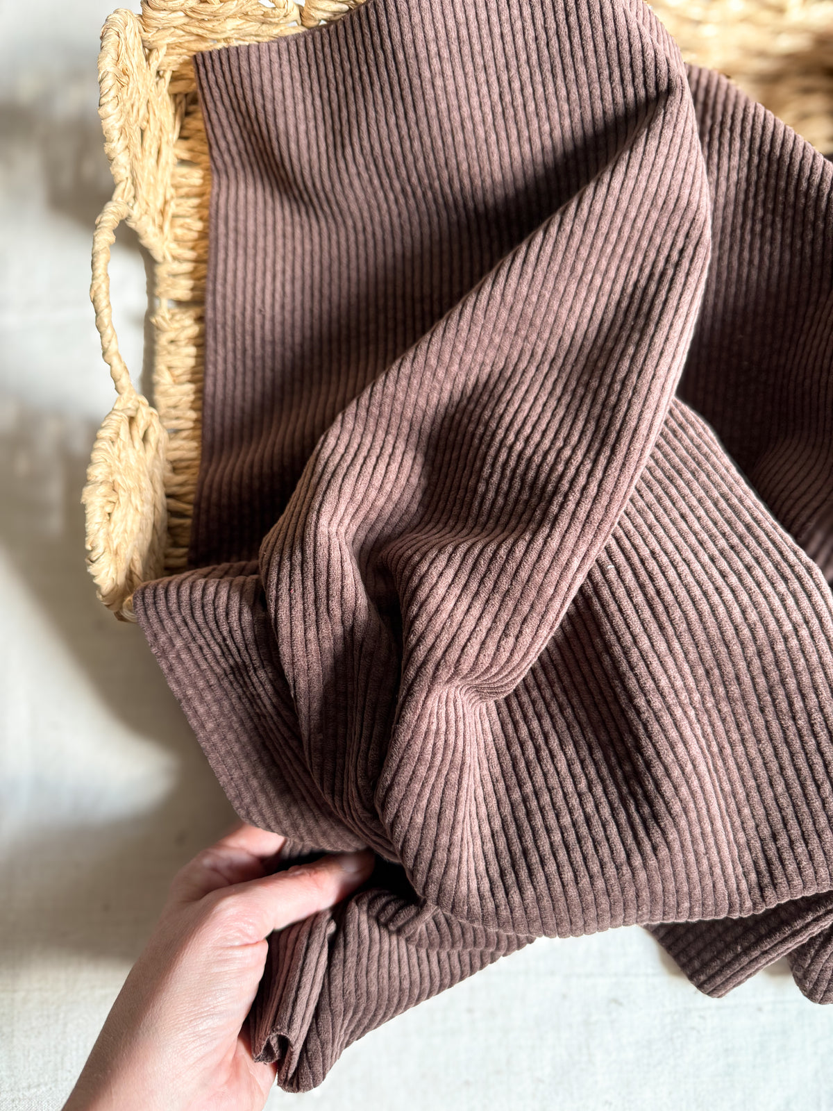 Cotton Corduroy Fabric - Chocolate