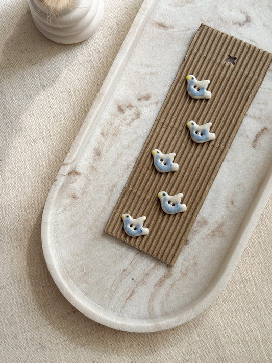 Dove Buttons - 22mm - Pack of 5