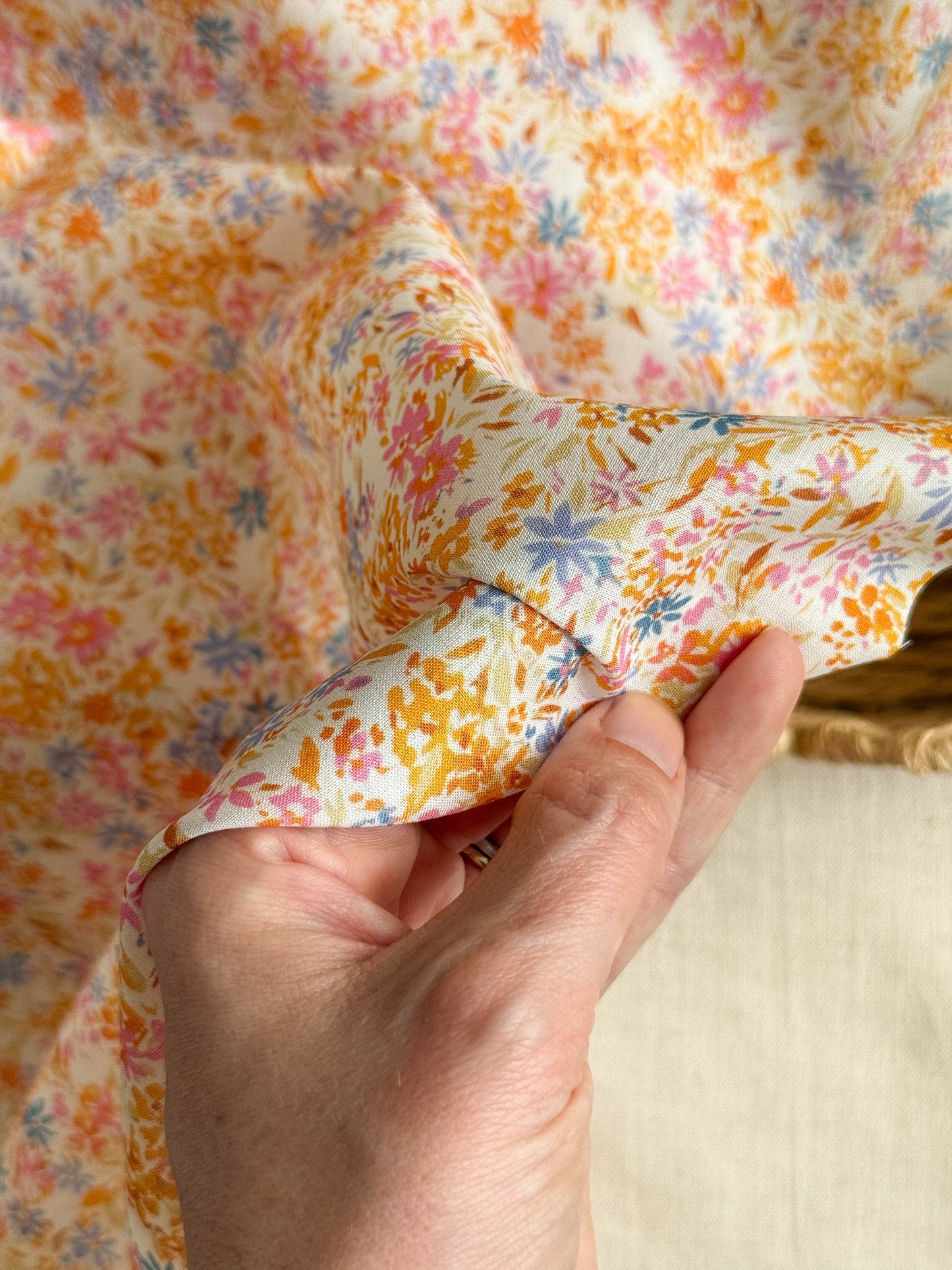 Cotton Voile Fabric - Summer Floral