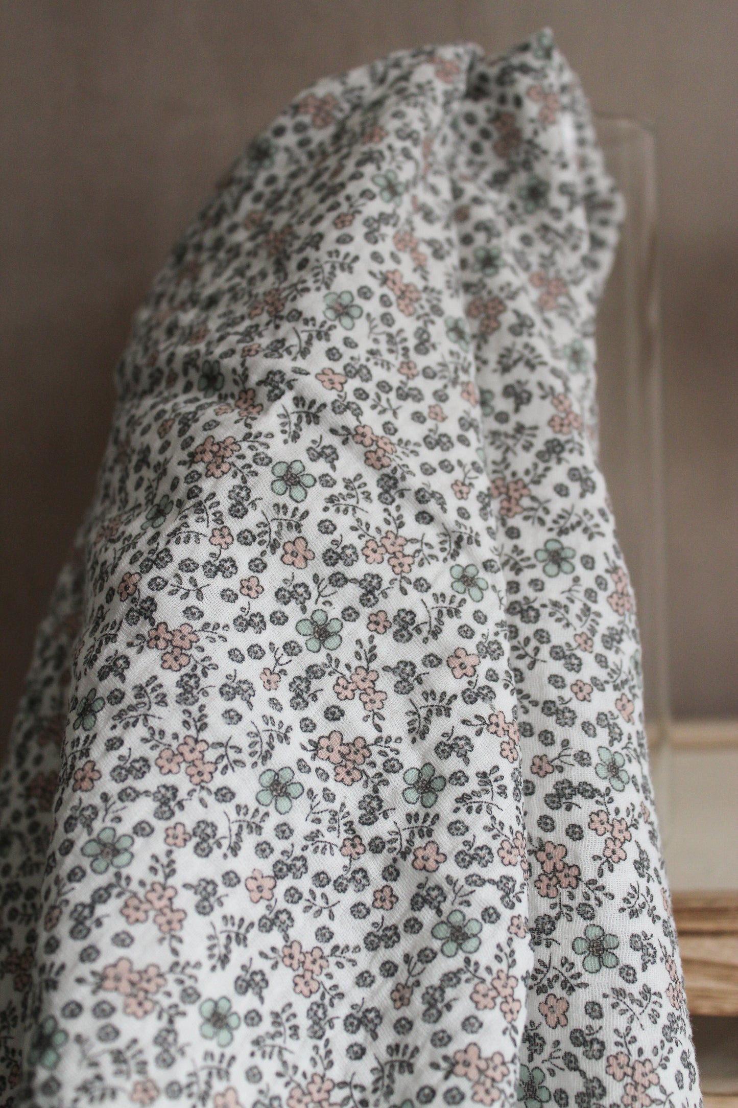 Organic Double Gauze - Pink Meadow
