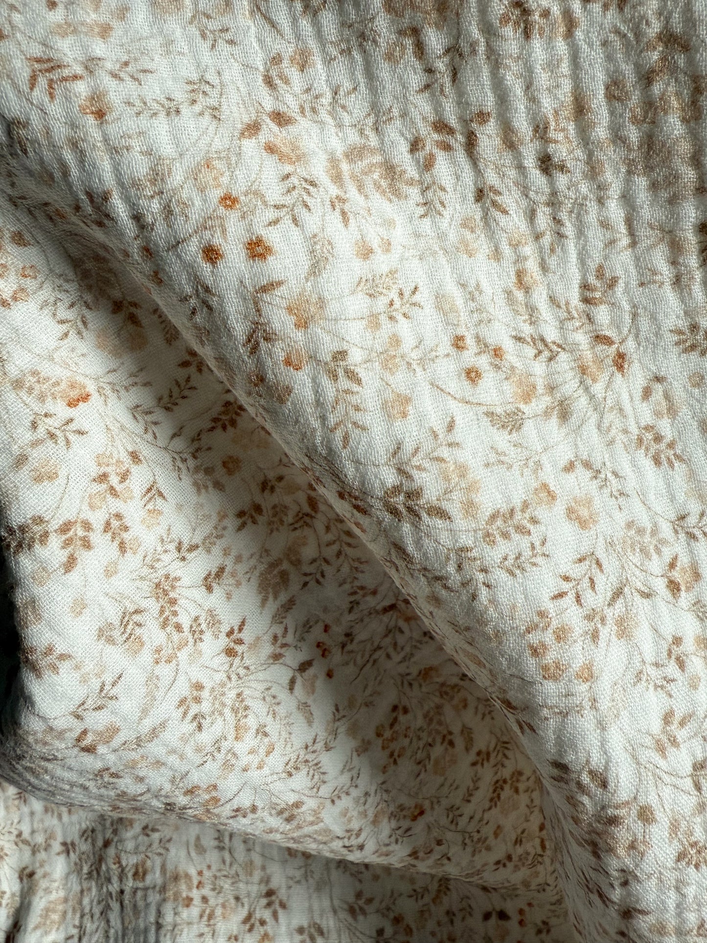 Double Gauze Fabric - Dainty Flowers