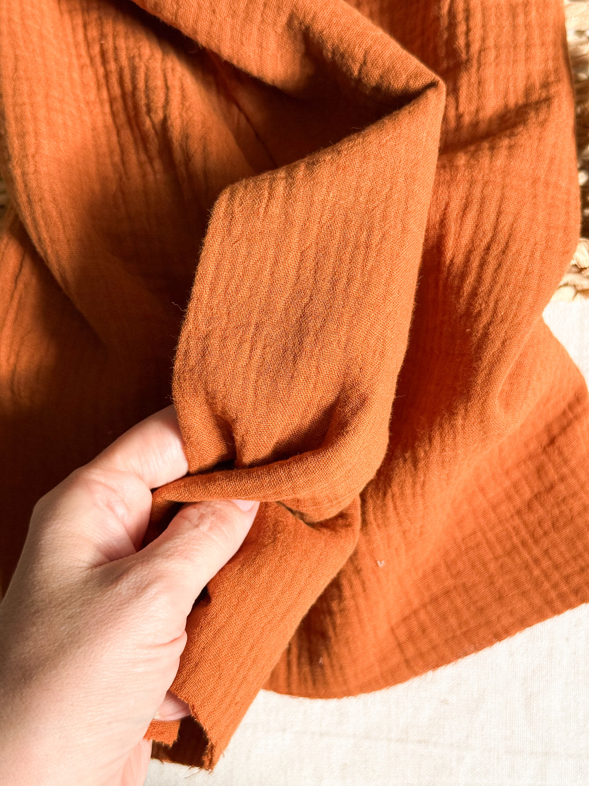 Double Gauze Fabric - Gingerbread