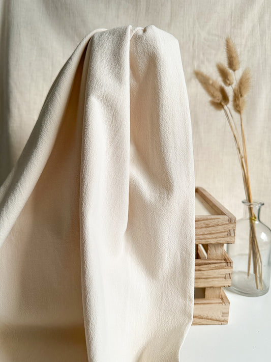 Washed Cotton Fabric - Vanilla