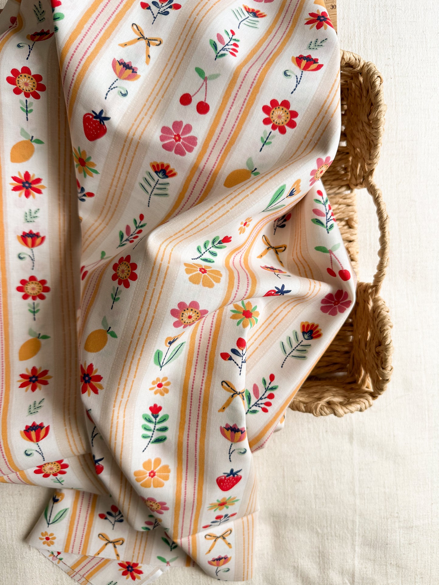 Cotton Poplin Fabric  - Summer Print