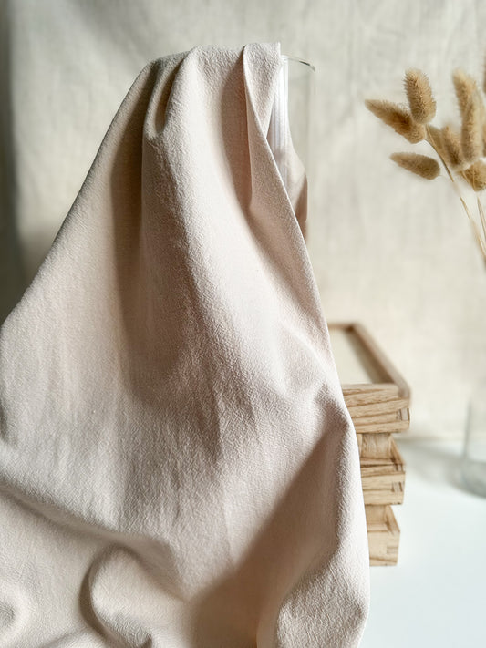 Washed Cotton Fabric - Light Beige