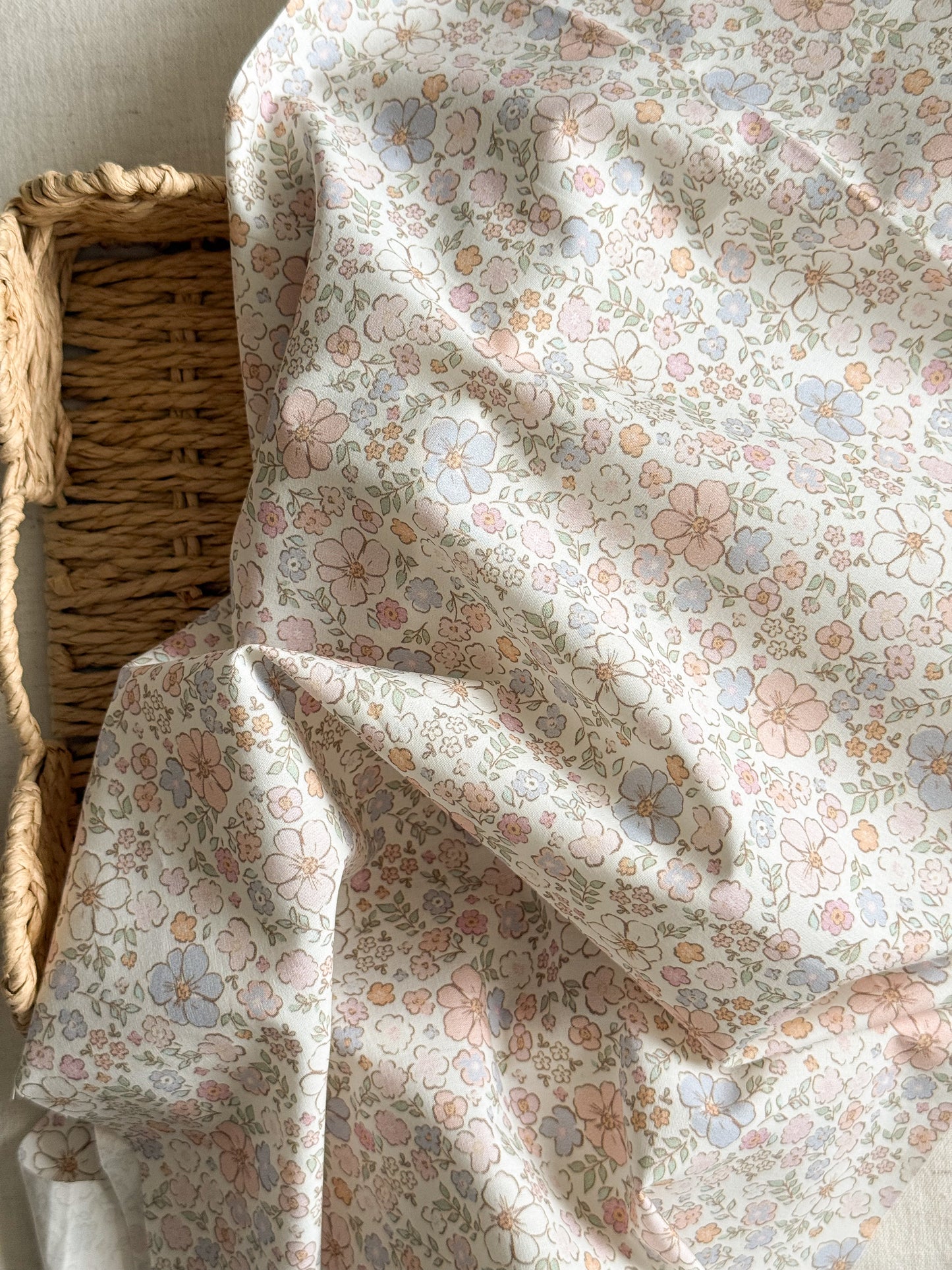 Cotton Poplin Fabric  - Sweet Floral
