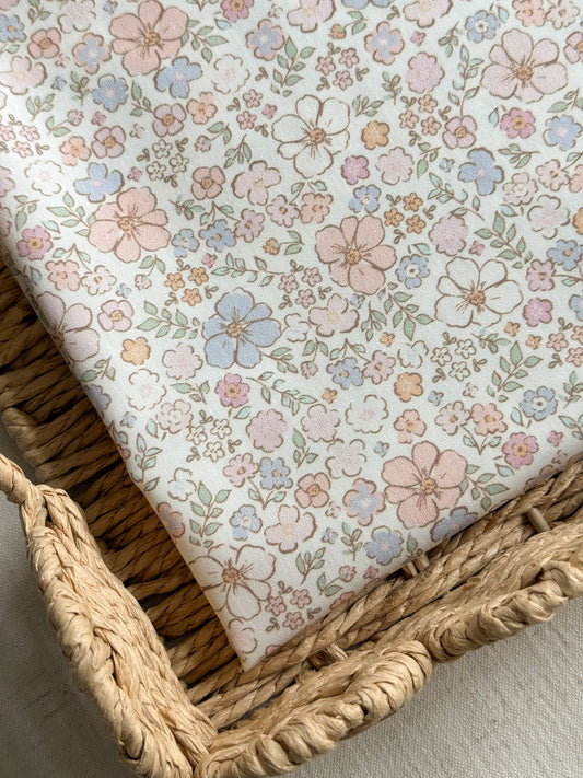 Cotton Poplin Fabric  - Sweet Floral - BACK SOON