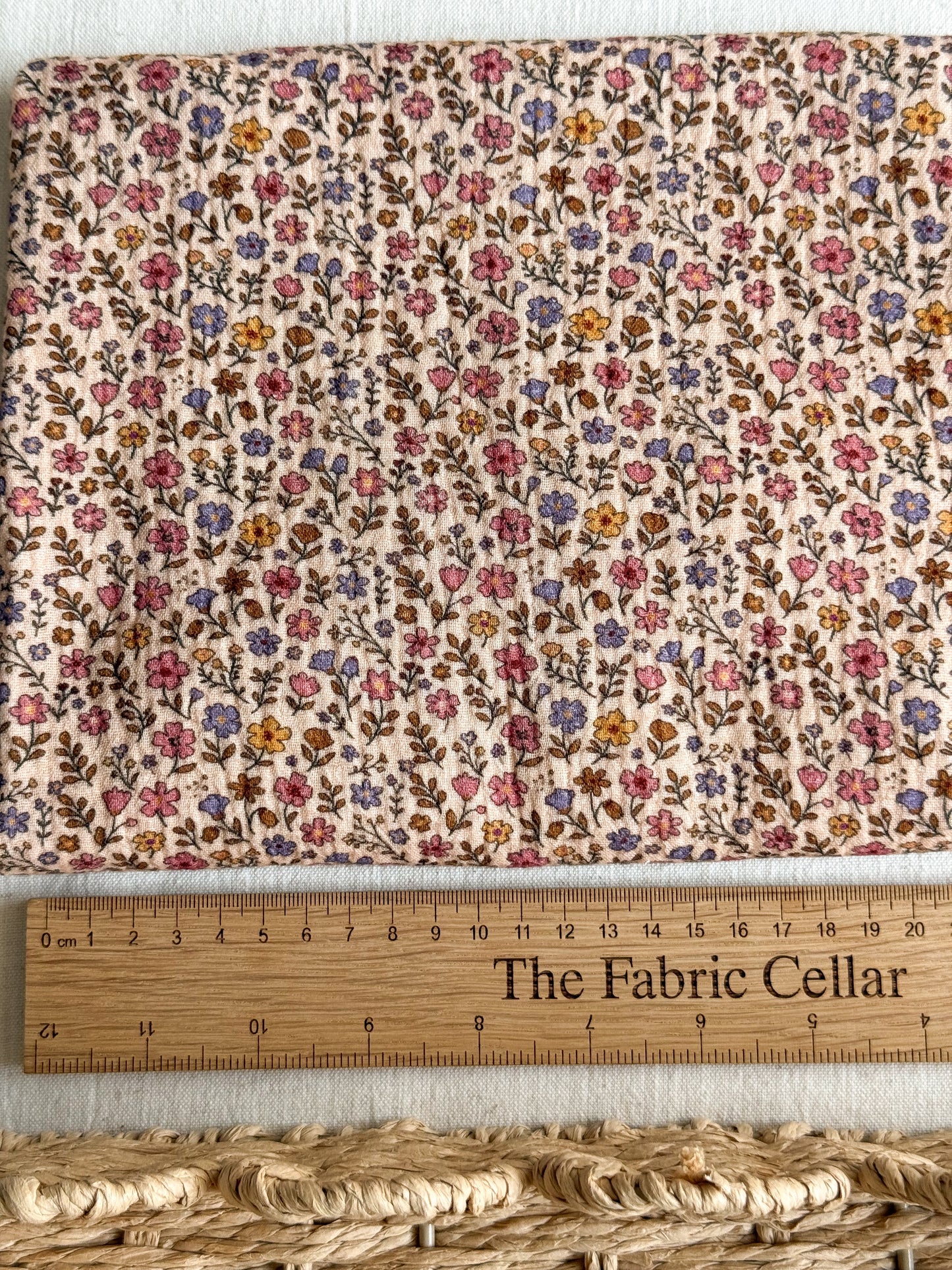 Cotton Double Gauze Fabric - Summer Meadow
