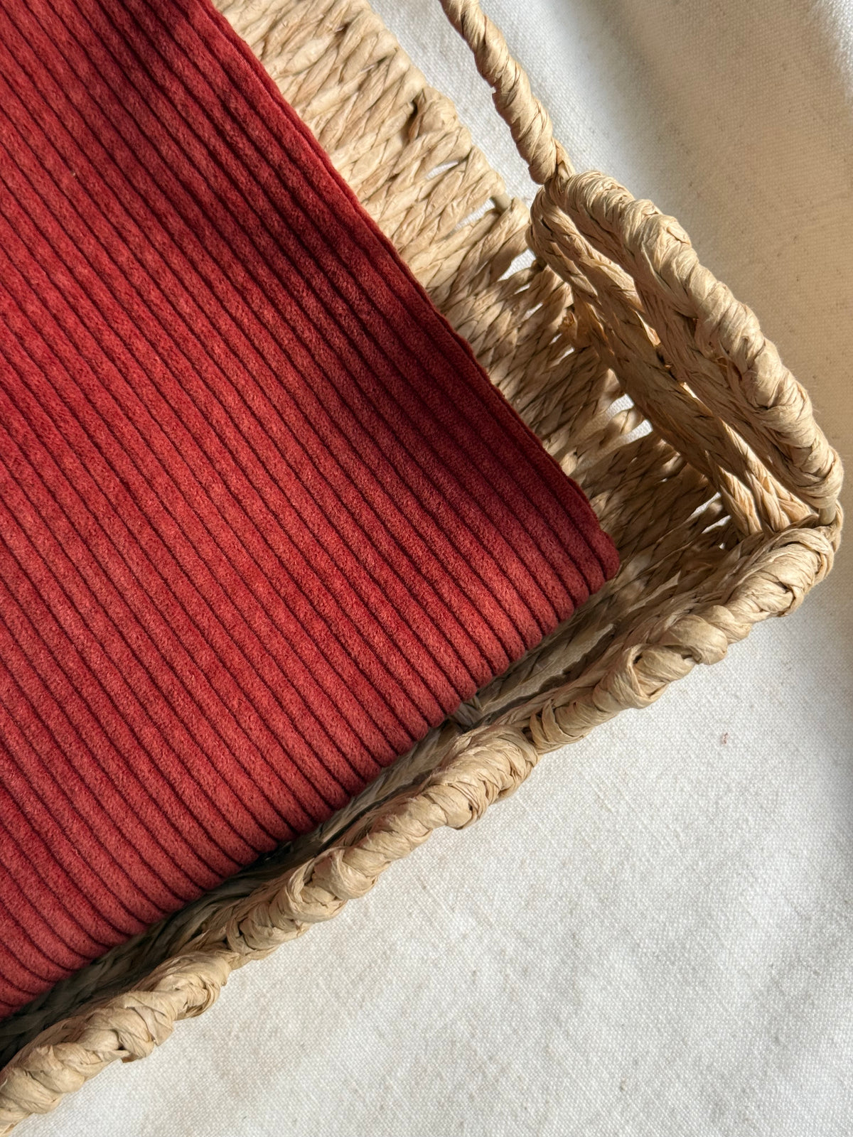 Cotton Corduroy Fabric - Rust