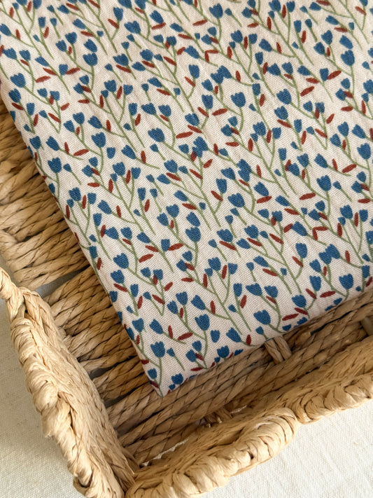 Double Gauze Fabric - Blue Meadow