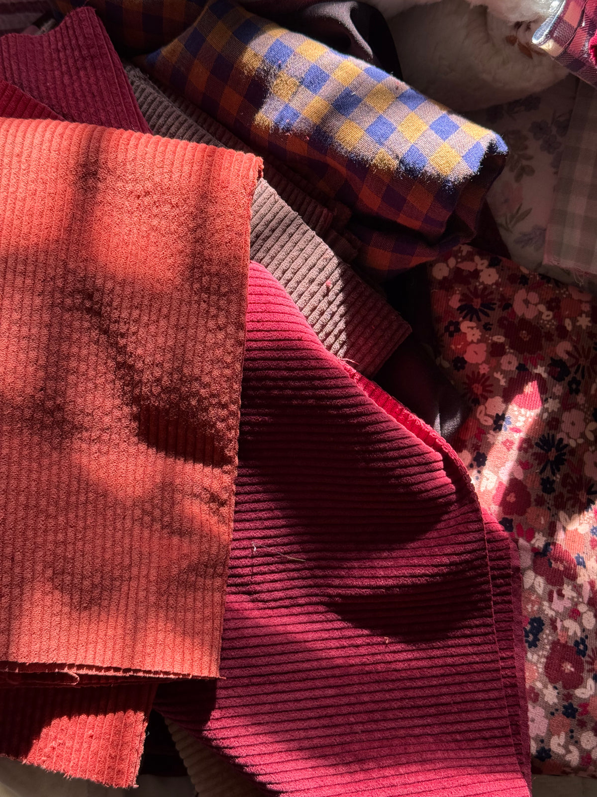 Cotton Corduroy Fabric - Bordeaux