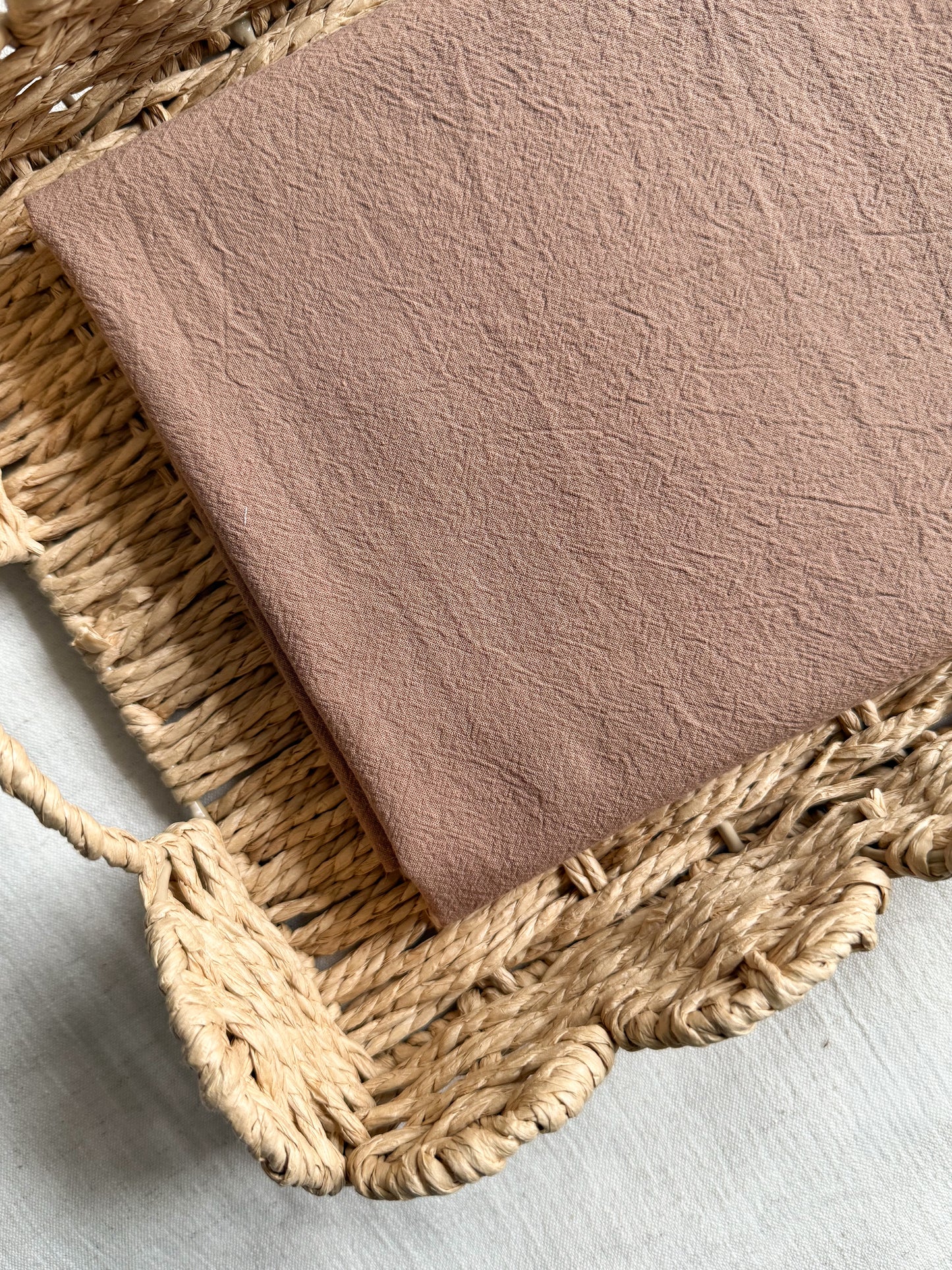Washed Cotton Fabric - Cocoa