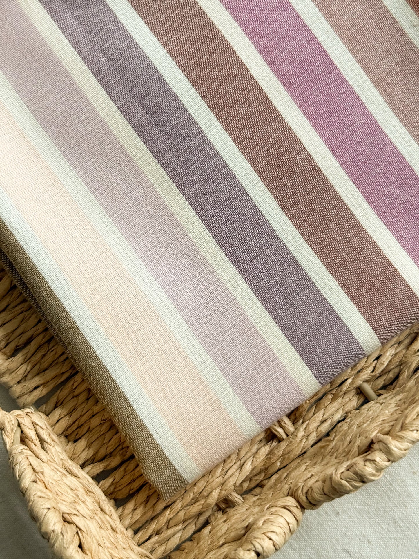 Cotton Fabric - Light Fuchsia Maxi Stripe
