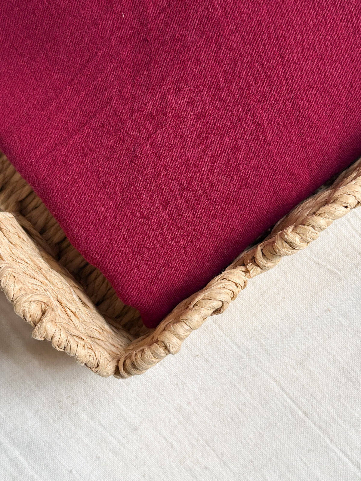 Cotton Twill Double Gauze Fabric - Bordeaux