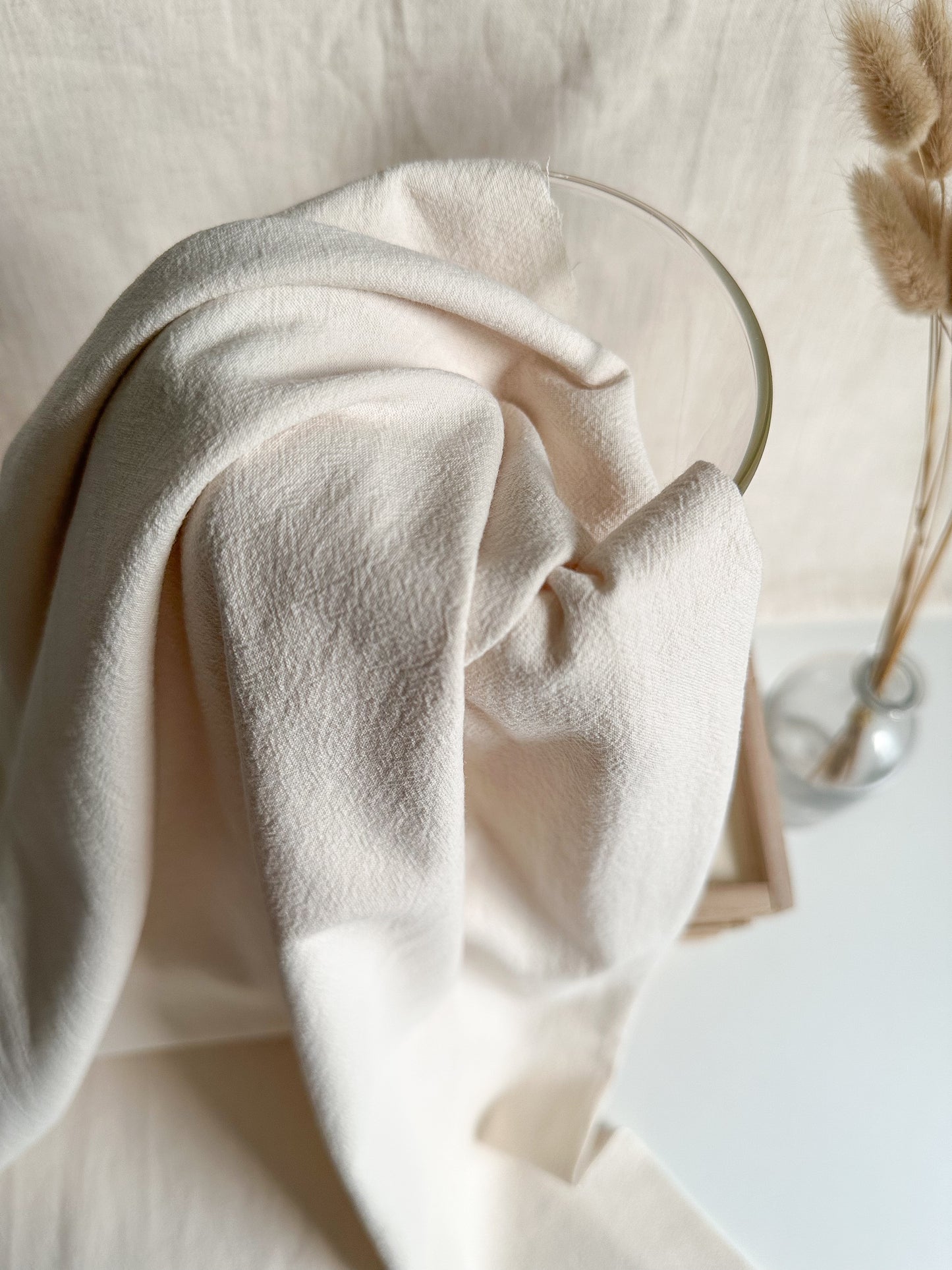 Washed Cotton Fabric - Vanilla