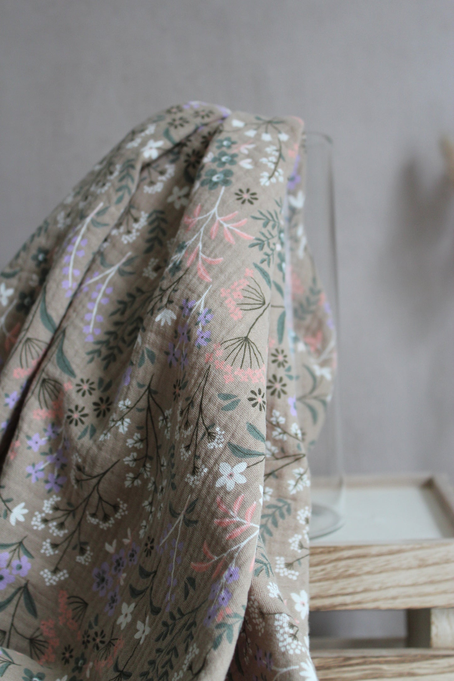 Organic Double Gauze - Wild Meadow Floral